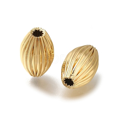 Rack Plating Brass Beads KK-K373-06G-1