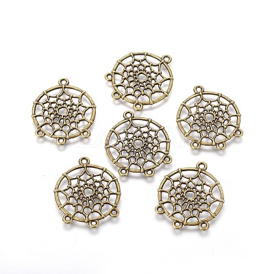 Tibetan Style Alloy Chandelier Components Links TIBEP-R304-020AB-LF-1