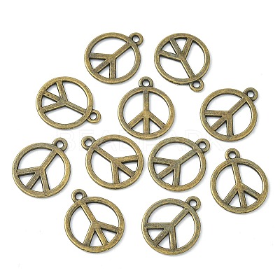 Tibetan Style Alloy Pendants TIBEP-K67-AB-NR-1