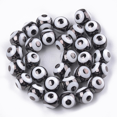 Electroplate Glass Beads Strands EGLA-T012-02C-1