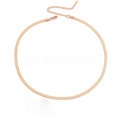 Stainless Steel Snake Bone Chain Necklaces WG20151-09-1