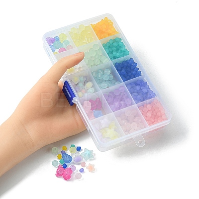 Frosted Acrylic Beads MACR-YW0002-41-1