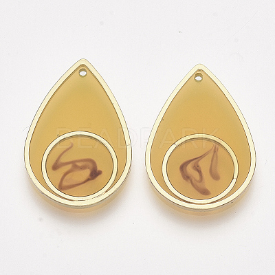 Epoxy Resin Pendants RESI-S368-13B-1