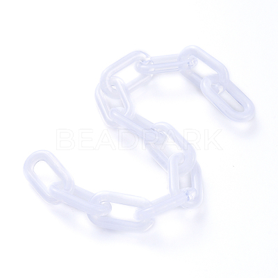 Handmade Acrylic Cable Chains AJEW-JB00554-05-1