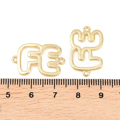 Brass Hollow Connector Charm X-KK-F931-28D-G-1
