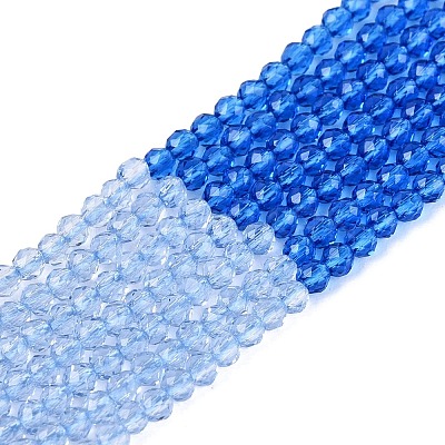 Transparent Glass Beads Strands GLAA-N074-01A-12-1