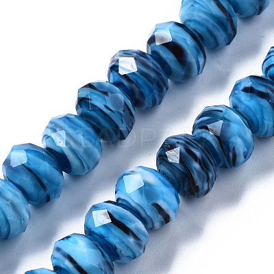 Handmade Lampwork Beads Strands LAMP-T007-12B-1