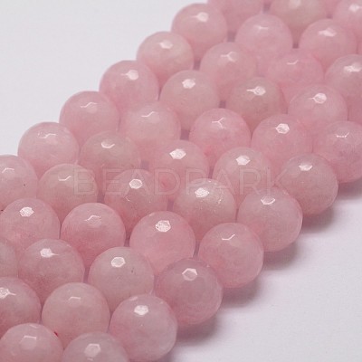 Natural Rose Quartz Beads Strands G-G736-13-8mm-1
