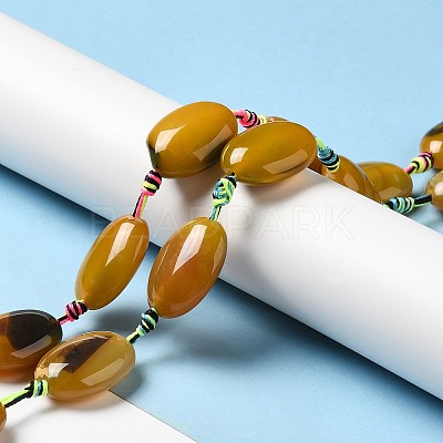 Natural Agate Beads Strands G-K334-02D-1