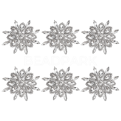 6Pcs Alloy Garment Accessories FIND-FG0004-42A-1