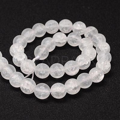 Synthetic Crackle Quartz Bead Strands CCG-K002-8mm-01-1