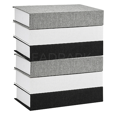 6Pcs 6 Styles Fake Book Model Simulation Book AJEW-NB0008-24A-1