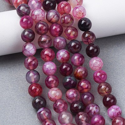 Natural Dragon Veins Agate Beads Strands GG-CBA9070-A01-01-1