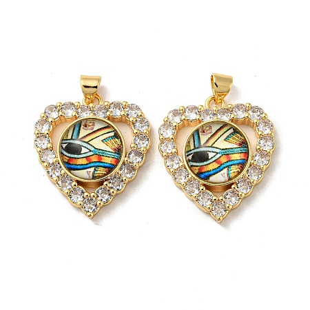 Golden Brass Pendants KK-L209-005G-04-1