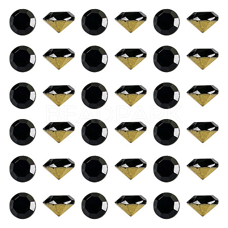 1 Bag Pointed Back Glass Rhinestone Cabochons RGLA-TADJ0001-01A-01-1