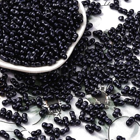 Baking Paint Glass Seed Beads SEED-L011-12A-06-1