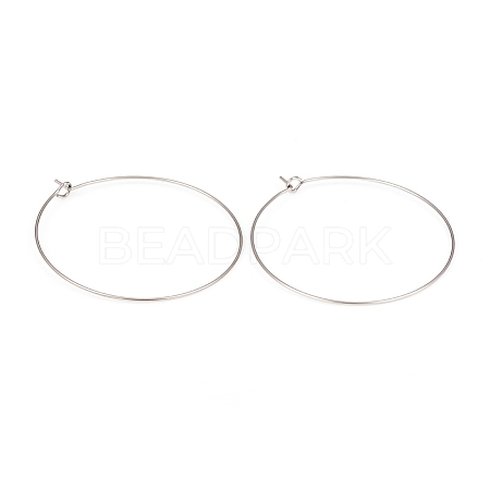 316L Surgical Stainless Steel Hoop Earring Findings STAS-G229-07P-03A-1