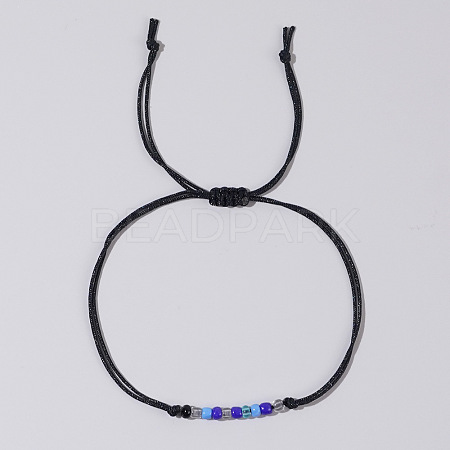 Adjustable Glass Seed Beaded Friendship Braided Bracelets for Daily Wear and Gifts BE2039-8-1