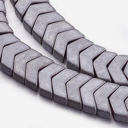 Electroplate Non-magnetic Synthetic Hematite Bead Strands G-F337-15-03-1