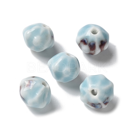 Vintage Porcelain Pumpkin Beads PORC-L080-A05-1