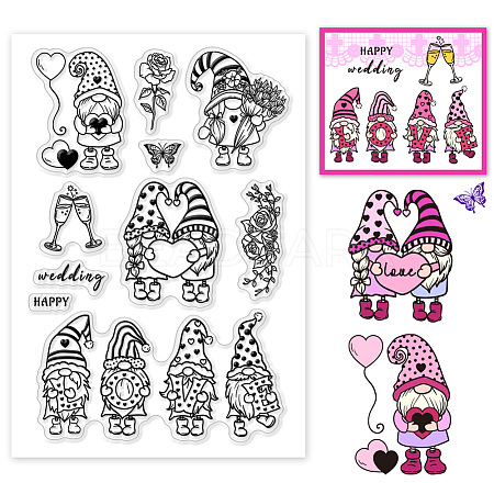 Custom PVC Plastic Clear Stamps DIY-WH0618-0132-1