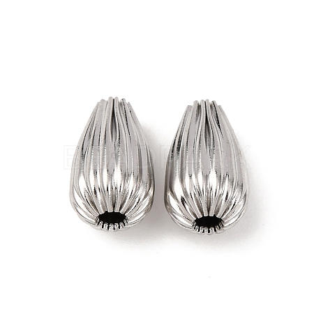 Textured 304 Stainless Steel Beads STAS-I358-11P-02-1