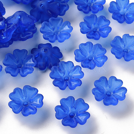 Transparent Frosted Acrylic Bead Caps MACR-S371-04A-751-1