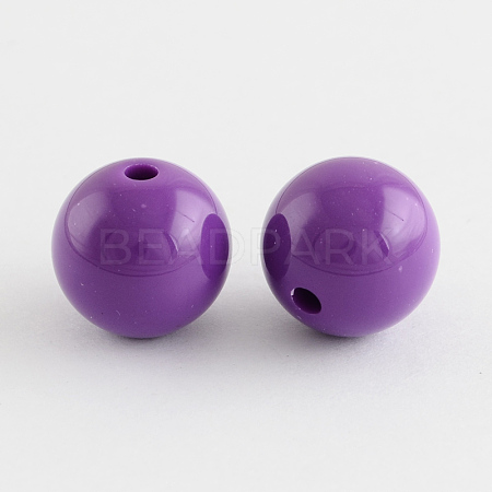 Chunky Bubblegum Round Acrylic Beads SACR-S044-11-1