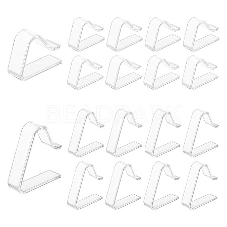 48Pcs 2 Style Transparent Plastic Tablecloth Clips AJEW-GL0002-08-1