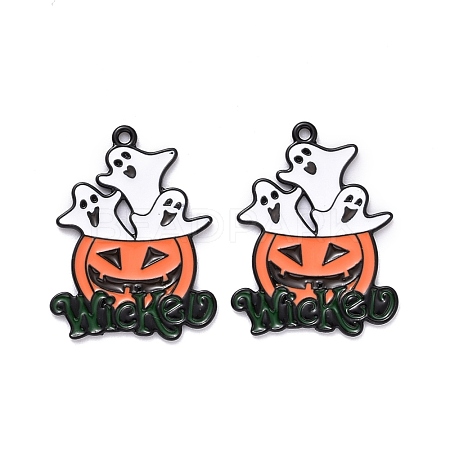 Halloween Alloy Enamel Pendant ENAM-B047-07EB-1