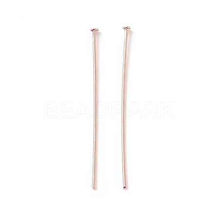 Brass Flat Head Pins KK-WH0058-03C-RG-1