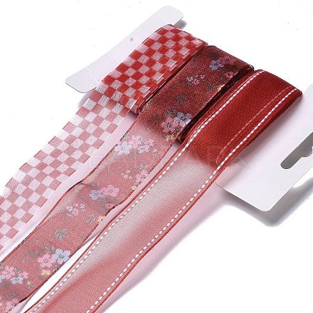 Polyester & Polycotton Ribbons Sets SRIB-P022-01F-17-1