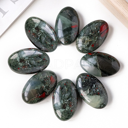 Natural Bloodstone Palm Stones PW-WGE0F83-01-1