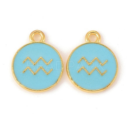 Alloy Enamel Pendants ENAM-S124-01B-16J-1