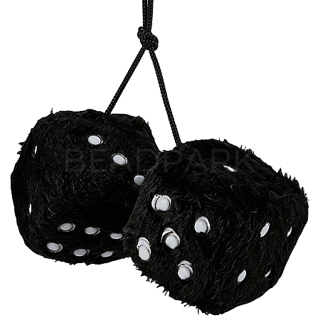 Dice Plush Cloth Pendant Decorations HJEW-SP0001-84C-1