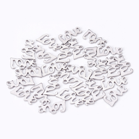 304 Stainless Steel Charms STAS-I080-04P-1