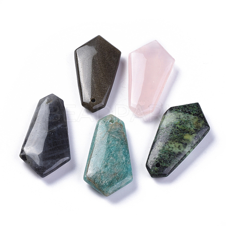 Natural Mixed Stone Pendants G-L547-046-1