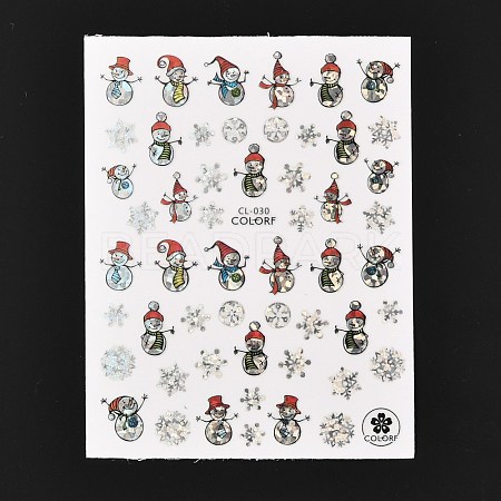 Christmas Theme Self Adhesive Nail Art Stickers MRMJ-A003-01E-1