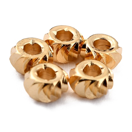 Brass Beads KK-O133-302B-G-1