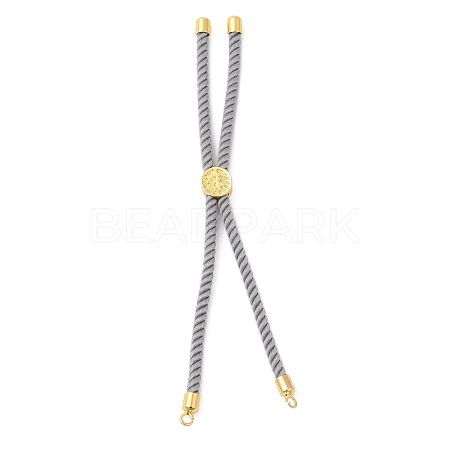 Twisted Nylon Cord Silder Bracelets DIY-B066-03G-19-1