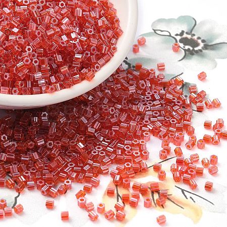 Transparent Colours Luster Glass Seed Beads SEED-S042-20B-02-1