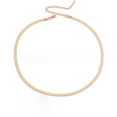 Stainless Steel Snake Bone Chain Necklaces WG20151-09-1