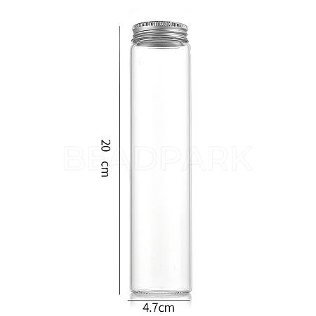 Column Glass Screw Top Bead Storage Tubes CON-WH0086-094J-01-1