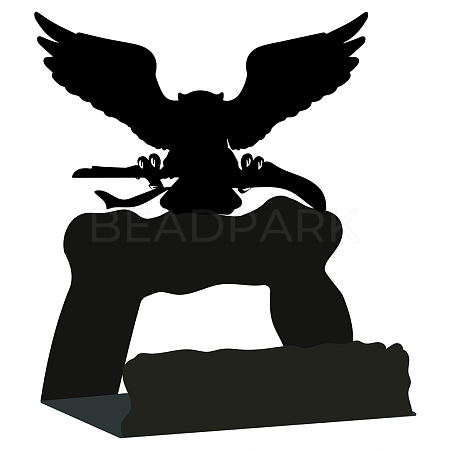 Angel Pattern Iron Name Card Holder AJEW-WH0246-002-1