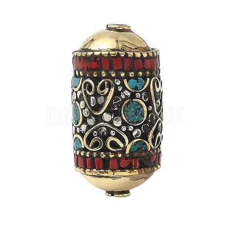 Handmade Tibetan Style Beads KK-Z157-05AG-02-1