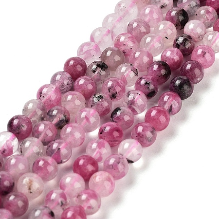 Natural Cherry Blossom Agate Beads Strands G-B076-A02-01-1