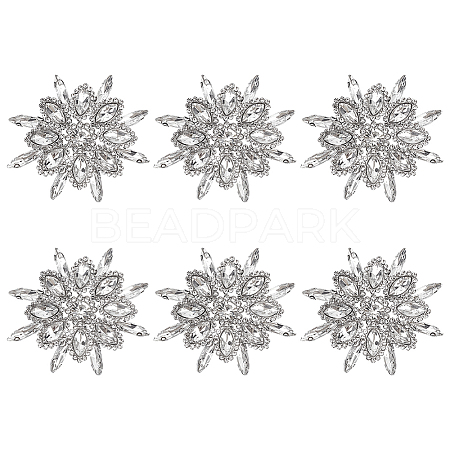 6Pcs Alloy Garment Accessories FIND-FG0004-42A-1