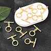 SHEGRACE Brass Toggle Clasps XGR0122G-136G-4