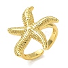 Brass Cuff Rings for Women RJEW-A083-01G-4