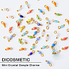 DICOSMETIC 300Pcs 3 Colors Electroplate Glass Charms FIND-DC0001-77-3